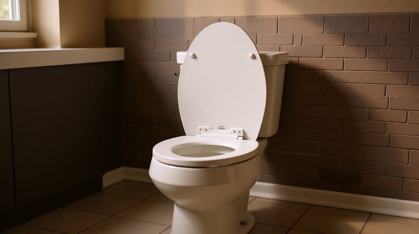 Bemis 170 Durable Plastic Toilet Seat, Elongated, White