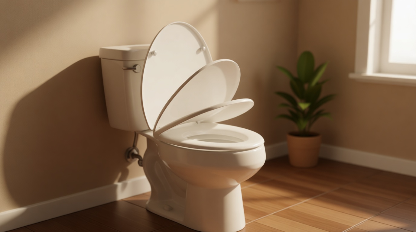 Mayfair Cassel Slow Close Toilet Seat, Easy Clean, Non Slip Premium Wood Seat, Easy Install, Made in USA, Elongated, White GreenCircle Certified: Recycled Content