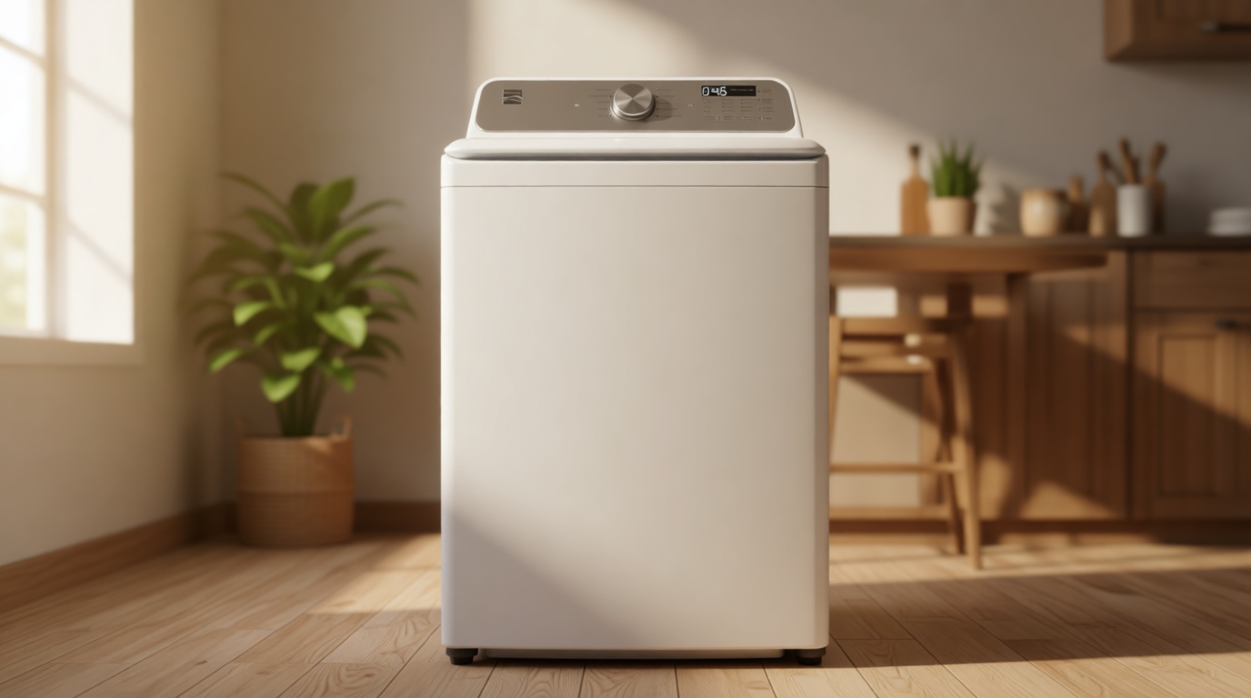 Kenmore 4.1 cu. ft. Top Load Washer with Triple Action Agitator for Tough Dirt & Stains - Reduce Laundry Time with Accela and Express Wash - LED - White