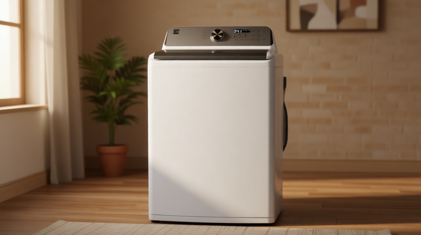 Kenmore 4.5 cu. ft. Top Load Washer with Triple Action Impeller for Tough Dirt & Stains - Reduce Laundry Time with Accela Wash & Express Wash - LED - White