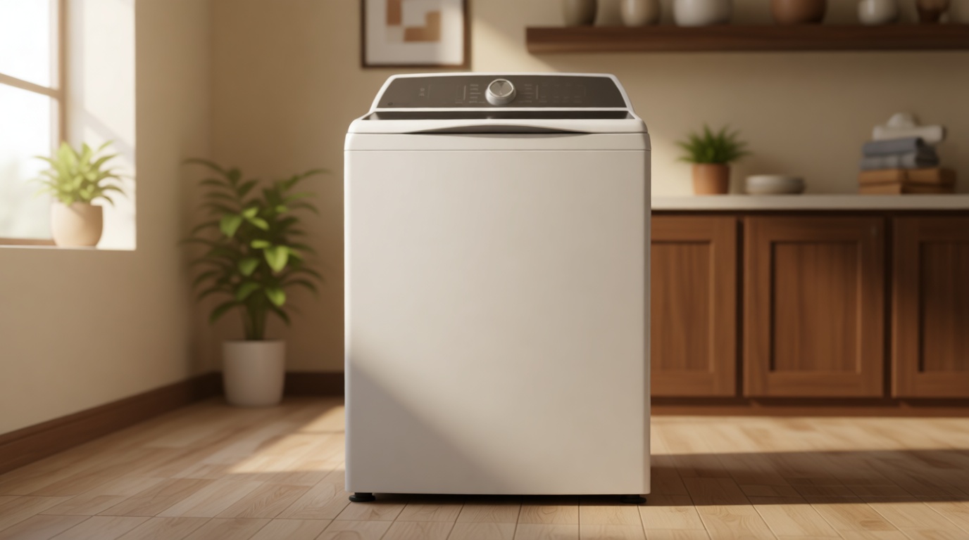 28-Inch Top Load Smart Washer, 5.0 Cu. Ft., 12 Wash Cycles, 7 Wash Options, Smarter Wash Technology, Wi-Fi Enabled, Smart FlexDispense™White