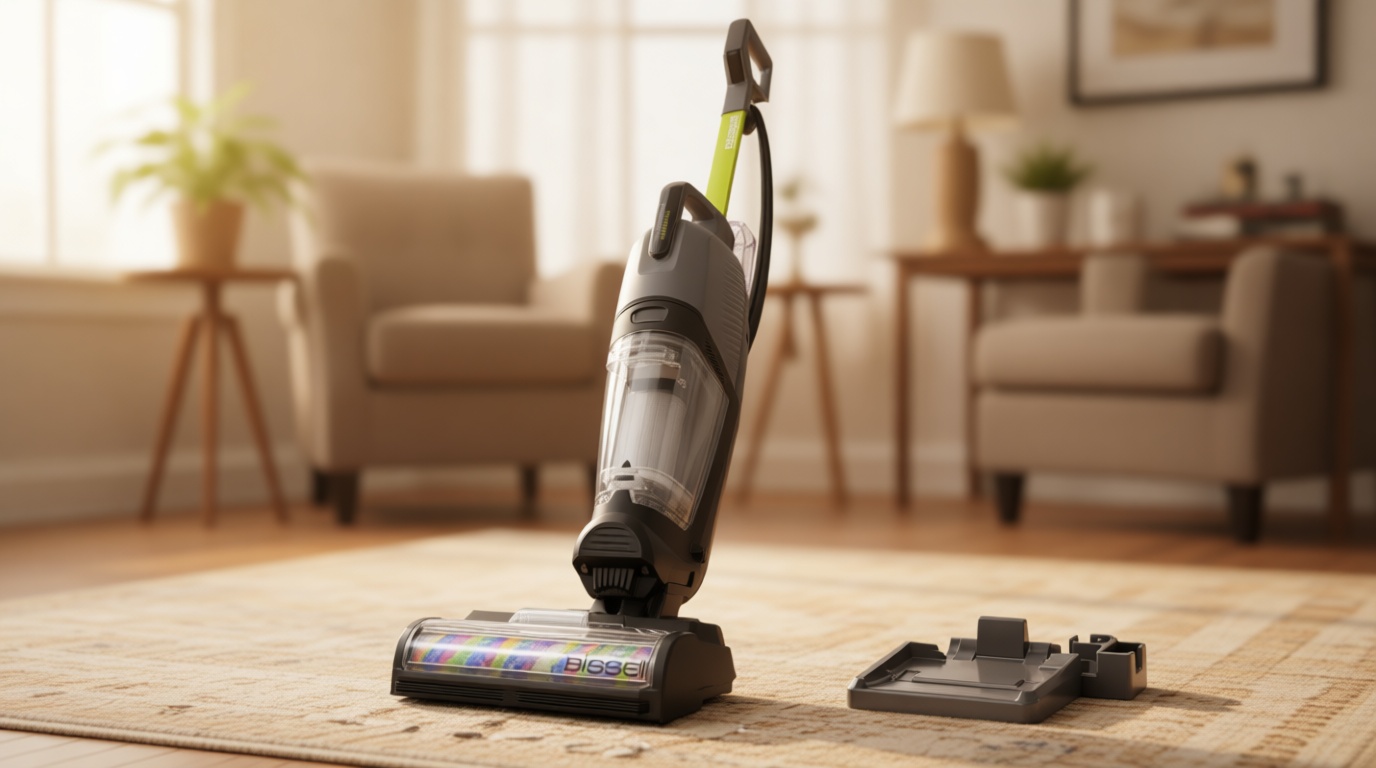 Bissell CrossWave HydroSteam Deluxe Steam Mop, 3-in-1 Wet Dry Vacuum Mop with Steam Function, Hard Floor Cleaner Machine with Sanitize Formula, Green, 3515G