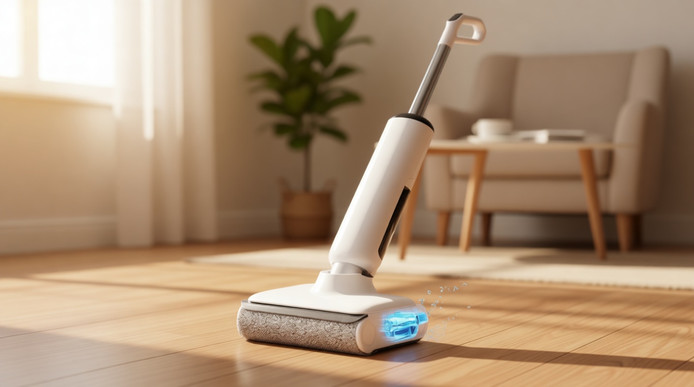 Wet Dry Vacuum Cleaner, Cordless Vacuum Mop Combo for Hard Floors, 23000Pa Powerful Suction, 180° Lay-Flat, Self-Cleaning Floor Washer with 45 Min Runtime, Anti-Tangle Brush, Dual Tank