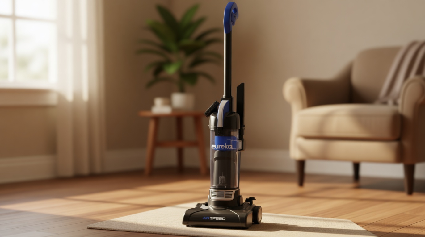 Eureka NEU10AE5 Powerful Bagless Upright Vacuum Cleaner Carpet and Floor, AirSpeed Ultra-Lightweight Vacuum Cleaner, w/ Replacement Filter, Blue