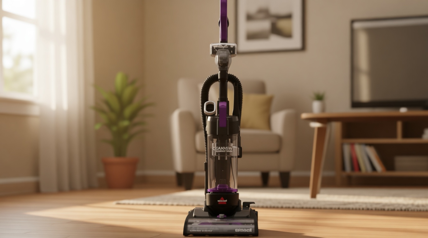 Bissell CleanView Compact Turbo Upright Vacuum with Quick Release Wand, Full Size Power, Compact Size for Apartments & Dorms, 3437F