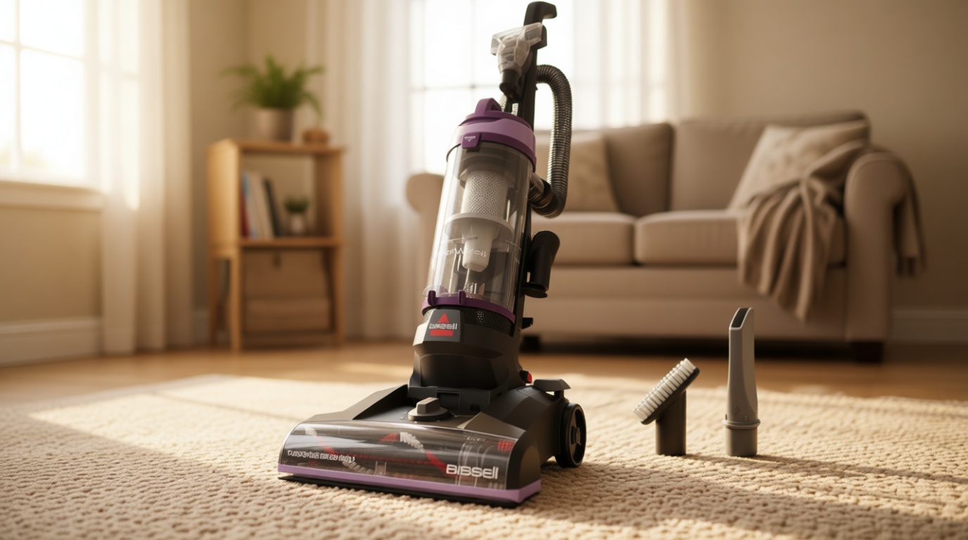 Bissell CleanView Upright Vacuum with Pet Hair Brush Roll, Powerful Suction, Pet Hair Tools, Large Dirt Container, 4438