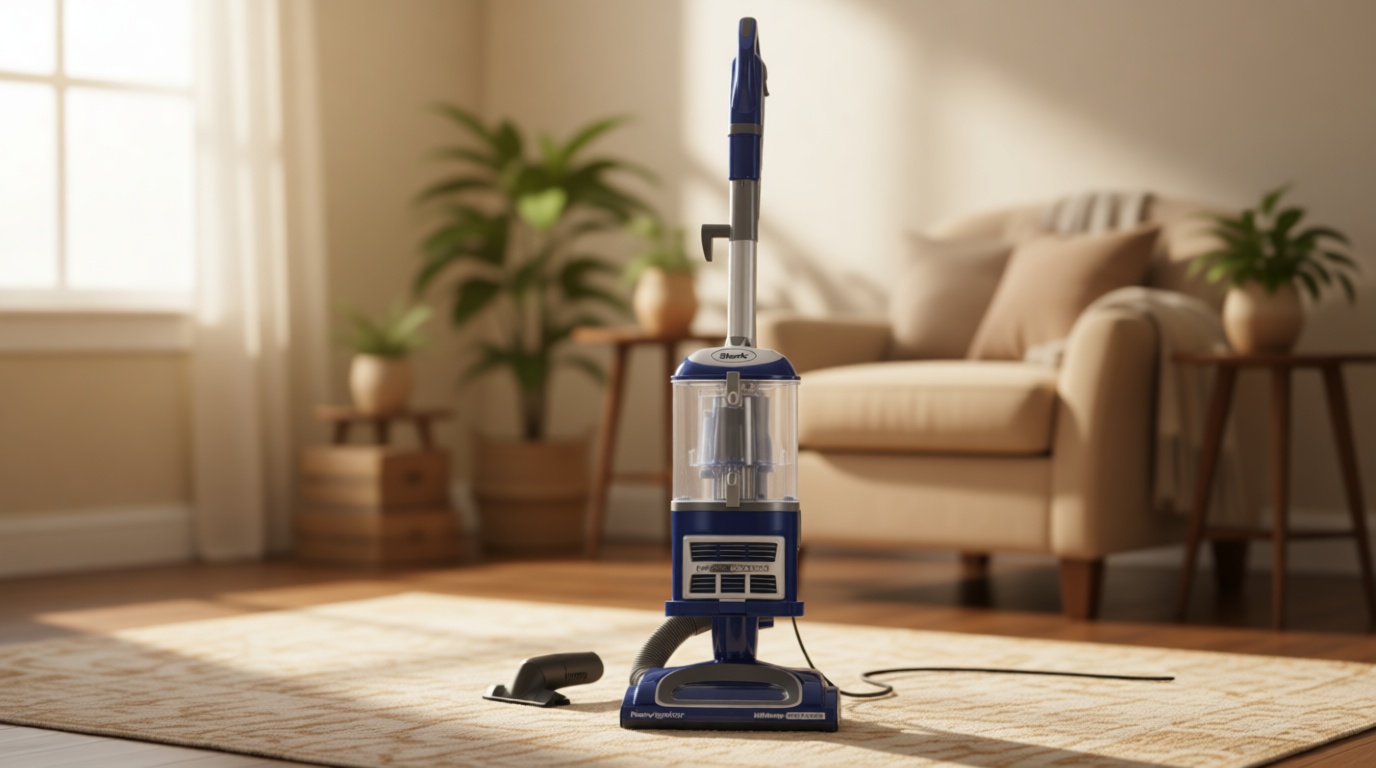 Shark Upright Vacuum, Navigator Lift-Away Deluxe with Large Dust Cup Capacity, HEPA Filter, Swivel Steering, Upholstery Tool & Crevice Tool, Blue, NV360