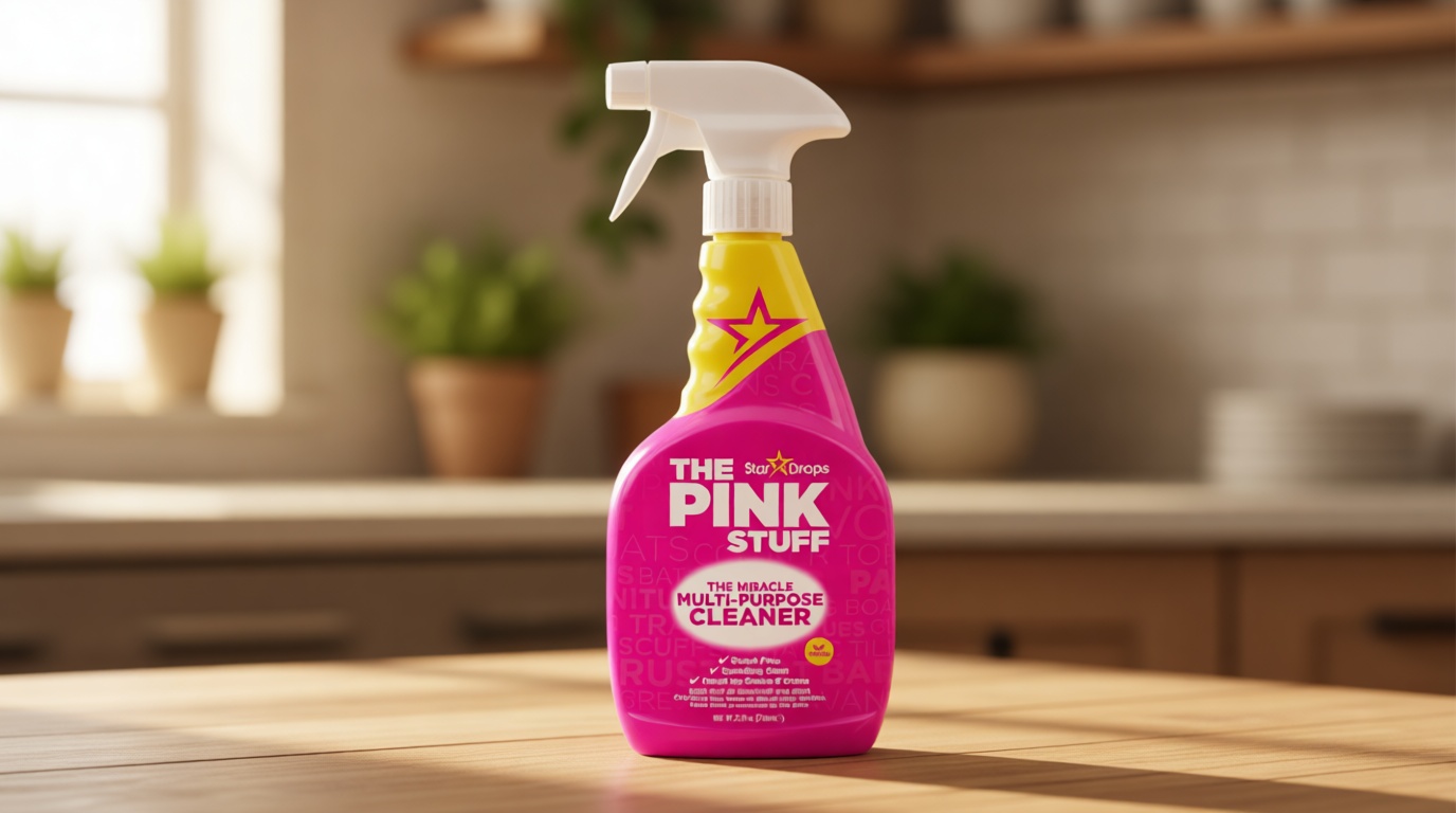Stardrops The Pink Stuff Miracle Multi-Purpose Cleaner – Removes Grease, Grime, and Stains on Kitchens, Bathrooms, Floors, and More, 25 fl Oz