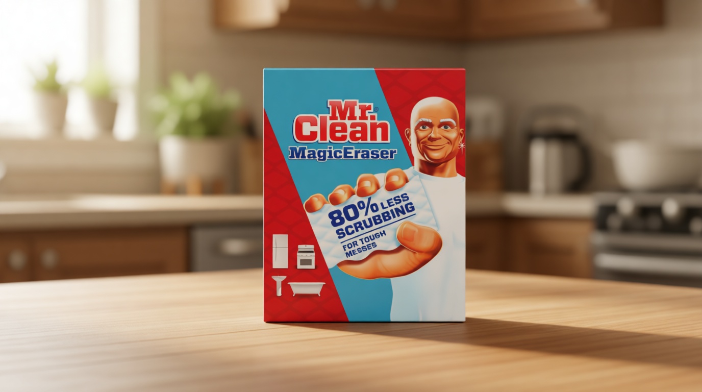 Mr. Clean Magic Eraser Sponge, All Purpose Cleaner, Cleaning Scrubber, Wall, Sneaker, Kitchen, Bathroom, Shower Cleaner, Cleaning Supplies, Melamine Sponge, Cleaning Pads, Extra Durable, 10ct
