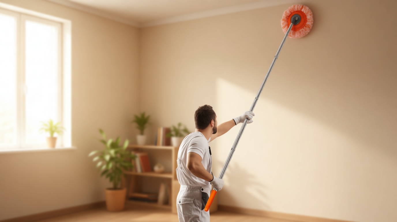 Keyloland Wall Mop, Primium 68” Wall Cleaner, High-Quality Baseboard Cleaner, Professional-Grade Baseboard Cleaner Tool with Handle, Superior Quality Dust Mop, Efficient cleaning tools