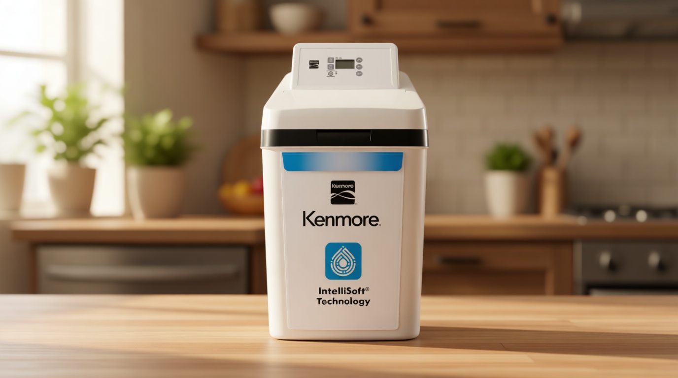 Kenmore 420 Water Softener System – 40,000 Grain Capacity with Salt Saving Technology – Whole Home Hard Water & Iron Reduction – Compact, Easy Install