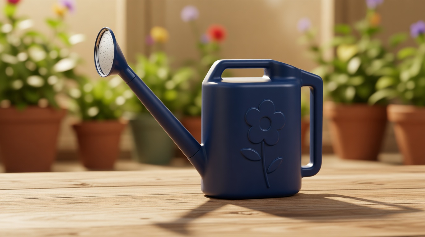 2.8L Watering Can for Indoor Plants, Garden Watering Cans for Outdoor Plant House Flower, Modern Plant Watering Can Large Long Spout with Sprinkler Head Global Recycled Standard