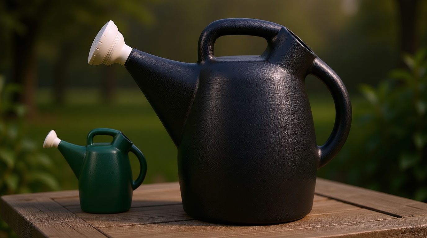 Chapin 47998 Watering Can, 2 Gallon, Indoor and Outdoor Plants, Lawn, Garden, Removable Nozzle, Drip-Free Sprinkler Head, Recycled Plastic, Black