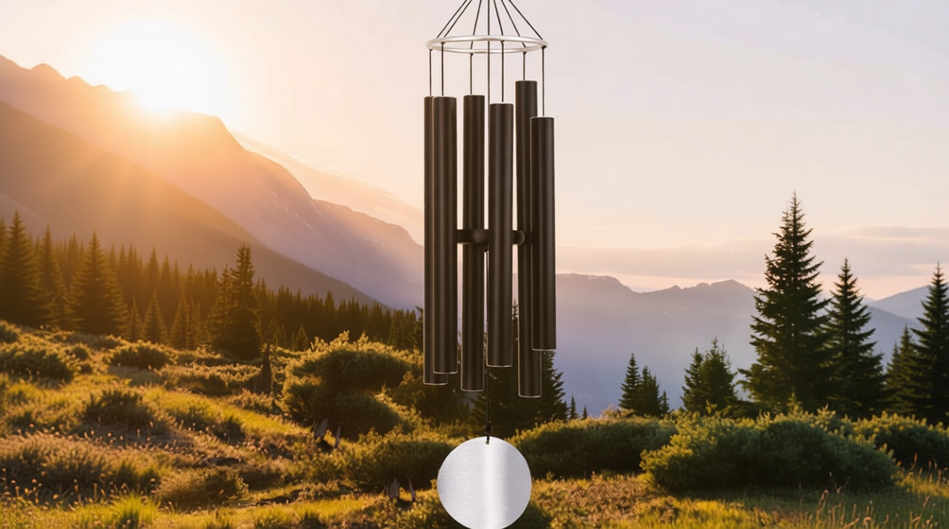ASTARIN Wind Chimes Outdoor Large Deep Tone,36 Inch Large Chimes for Outside Tuned Relaxing Soothing Low Bass,Memorial Windchimes Sympathy for Mom Dad,Black