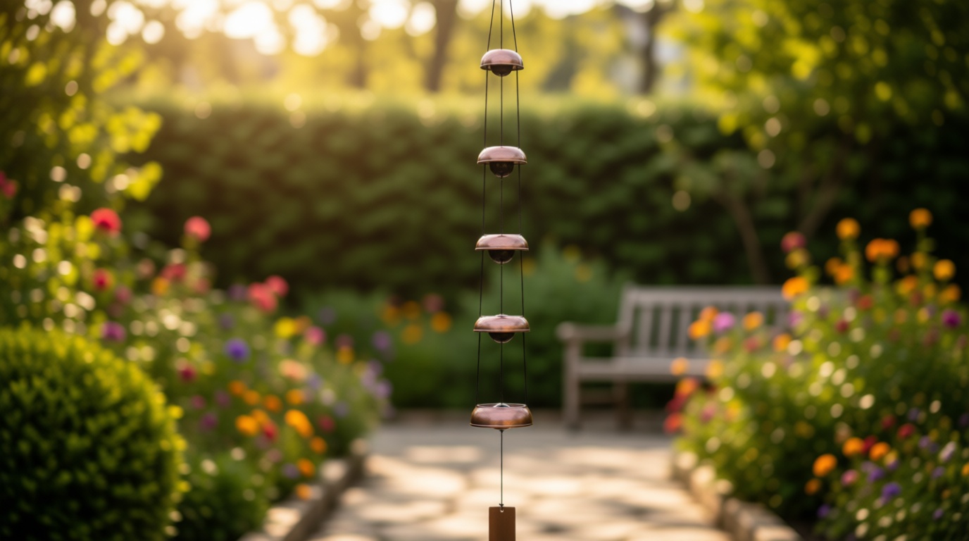Copper Wind Chimes, Temple Wind Chime,Feng Shui Wind Chimes for Home Yard Outdoor Decoration