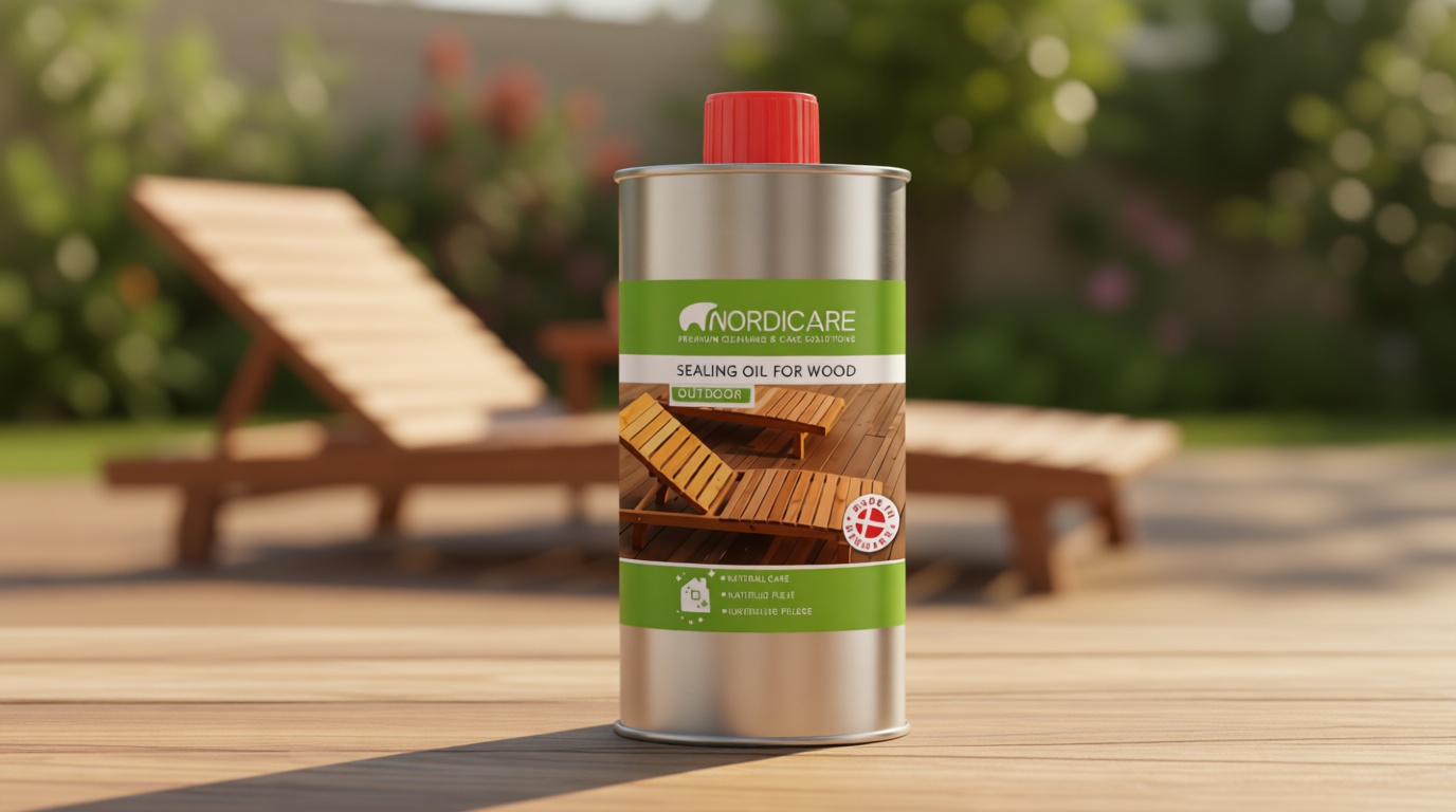 Nordicare Teak Oil for Outdoor Furniture, 16.9 Oz – Outdoor Wood Oil & Sealer for Teak, Acacia, Oak & More, Helps Restore Weathered Wood and Protect Against Drying, Easy to Apply