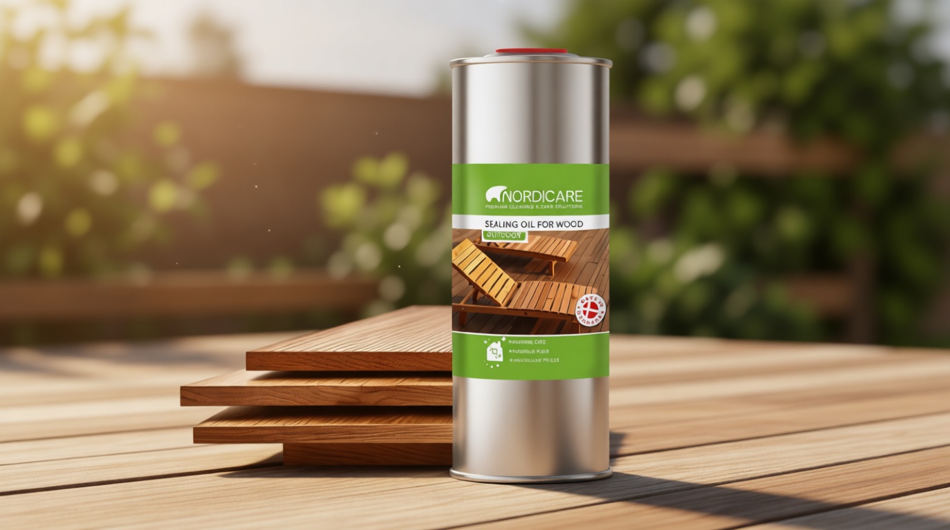 Nordicare Teak Oil for Outdoor Furniture, 34 Oz – Outdoor Wood Oil & Sealer for Teak, Acacia, Oak & More, Helps Restore Weathered Wood and Protect Against Drying, Easy to Apply
